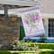 Welcome Purple Floral Bouquet Outdoor House Flag 28" x 40"